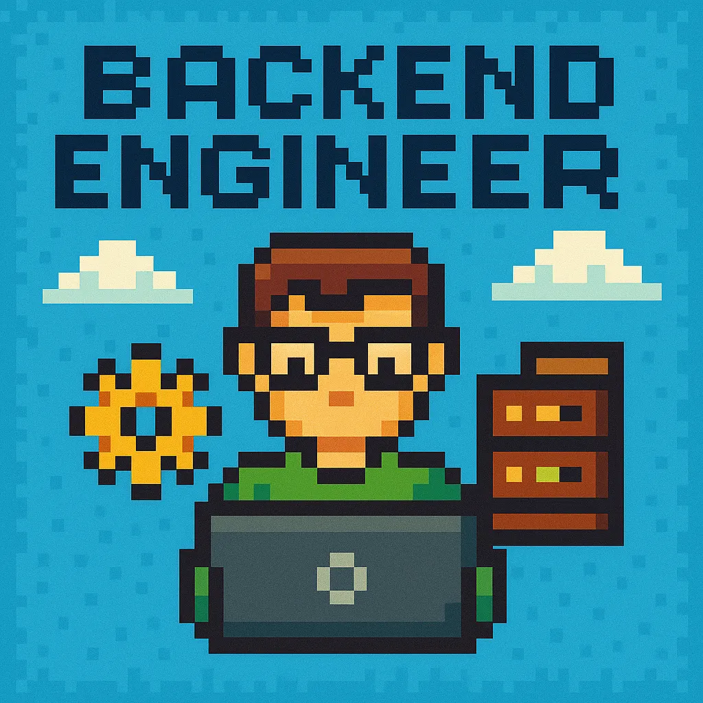 バックエンドエンジニアのピクセルアート