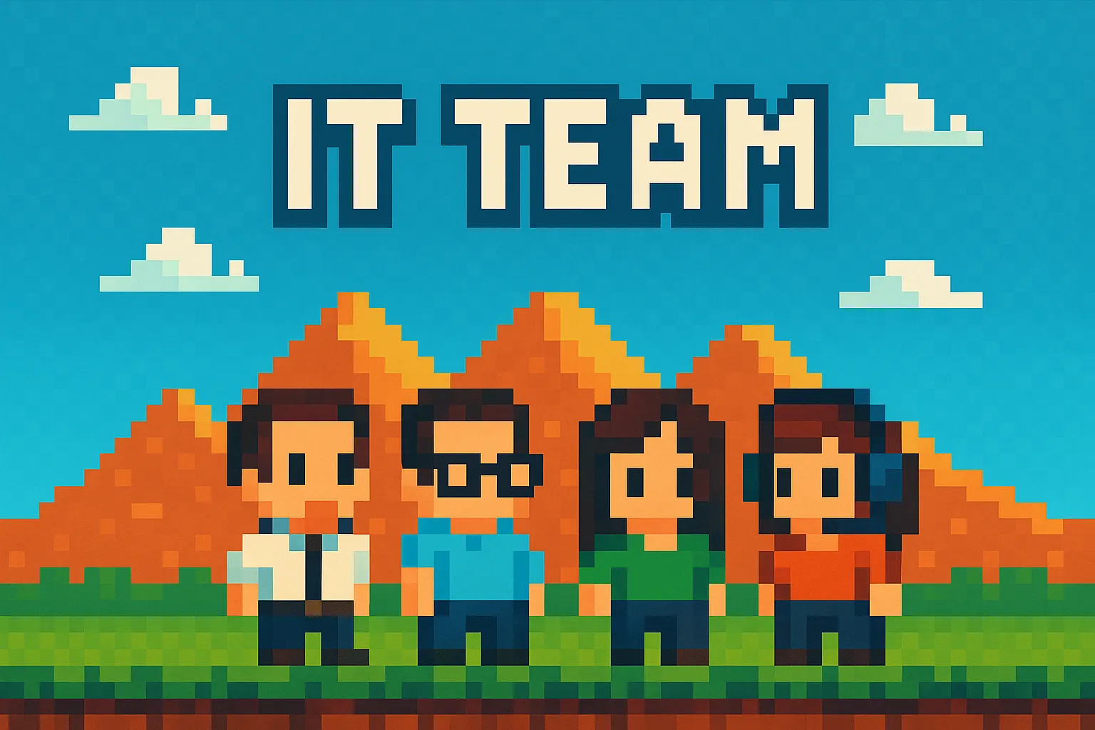 IT TEAMのドット絵イラスト
